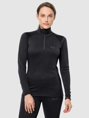 Jack Wolfskin Women's Artic XT Half Zip Base Layer Top Half Zip